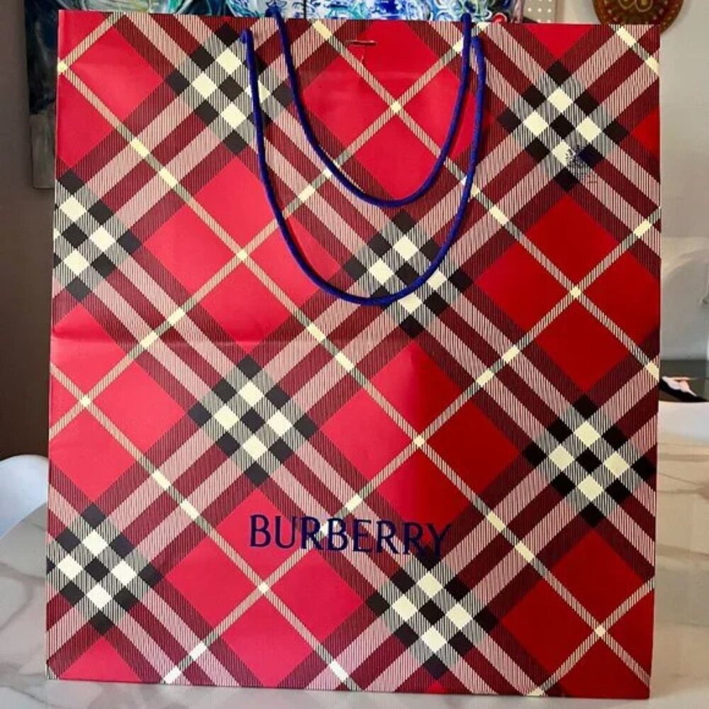 Burberry Japan Blue Label Hooded Tartan Wool Cape  + Gift Bag + Garment Bag - Picture 14 of 16